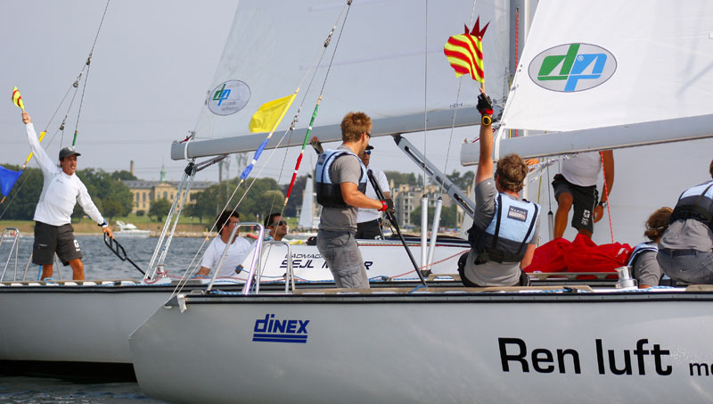 Ebler i duel i 2009. Foto: Match Racing Denmark