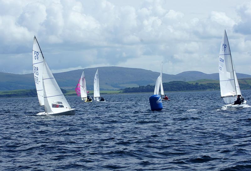 Brdr. Boisen-Møller valgte en ”tung” genua til tirsdagens sejladser, og savnede derfor power. Foto: scottishsailinginstitute.com