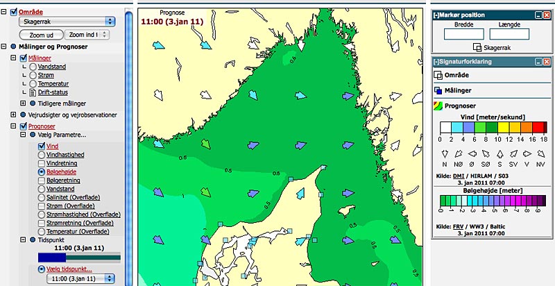 Kortet over Skagerak har fået Limfjorden med.