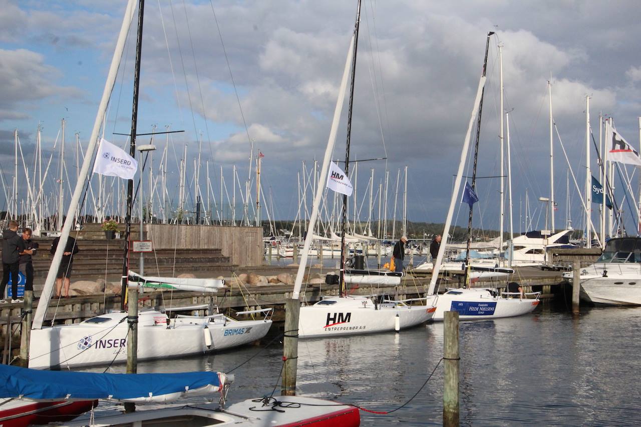 De 3 nye J70'ere i Horsens Havn. Foto: Peter Bjerremand Jensen