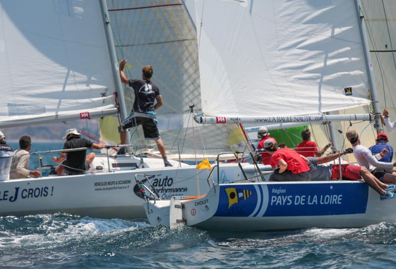 Drama til VM for J/80 i Marseille. Vinderen blev disket. Foto: marseille-j80worlds2013.com