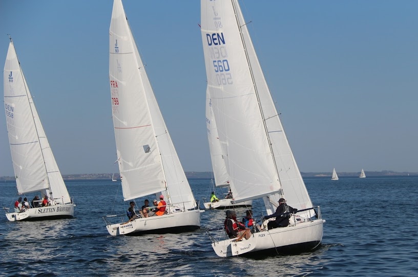 Der var venteliste til weekendens J/80-stævne i Nivå. Foto: Folke Galsgaard