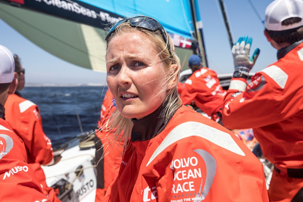 Jena Mai Hansen sejler lige nu mod Newport. Foto: Vestas 11th Hour Racing