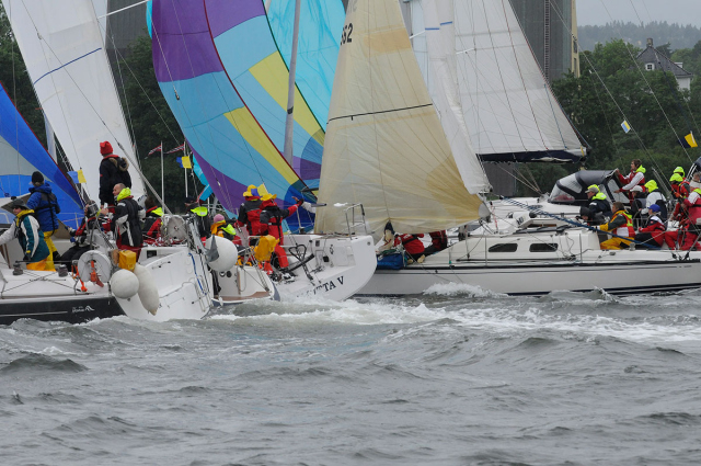 Dramatik på Oslo Fjorden. Foto: seilas.no