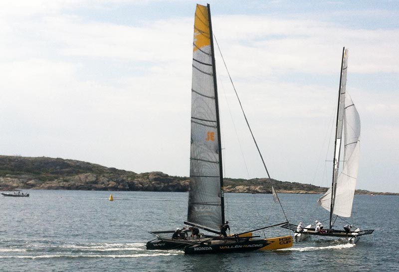 Det blev testet i Marstrand om M32 kan bruges til Matchrace. Foto: Morten Lorenzen