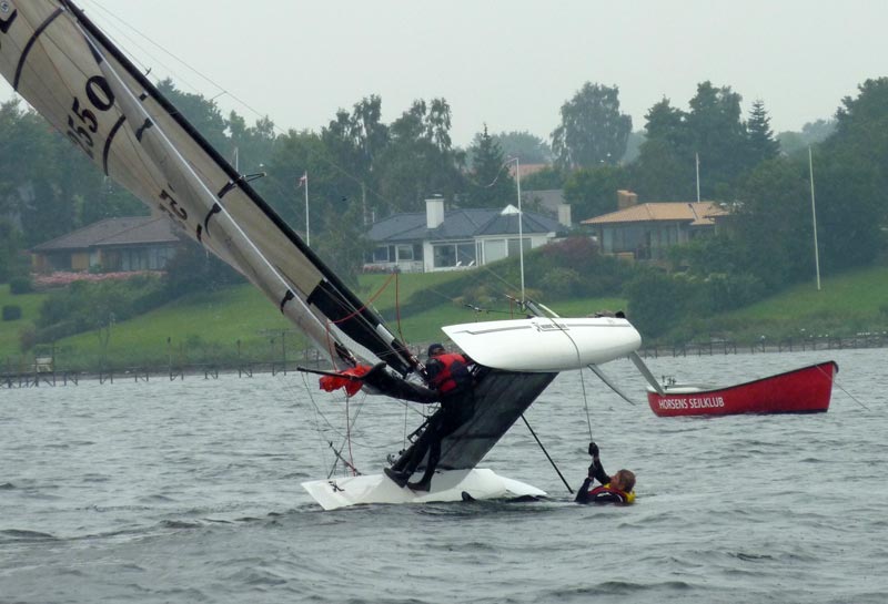 Morten og Anders Brandt lavede en spilerkæntring. Foto: Katrine Bertelsen