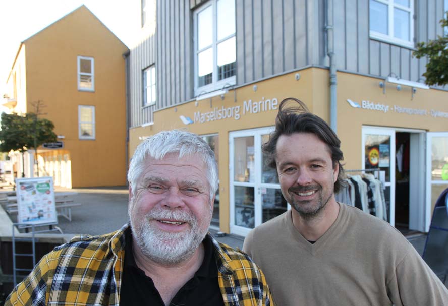 Oluf Grønkjær, tv. driver nu MP Sejl med Jørgen Klitholm. Foto: Troels Lykke