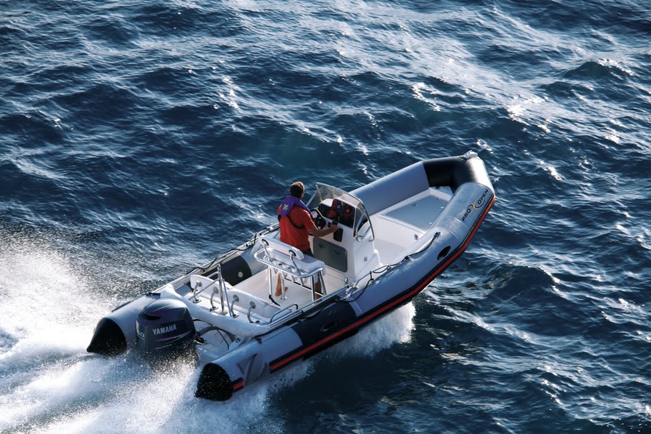 Missionen er fuldført med den nye model Pro Open 550 som er indbegrebet af verdens førende ekspertise i gummibådsbygning.