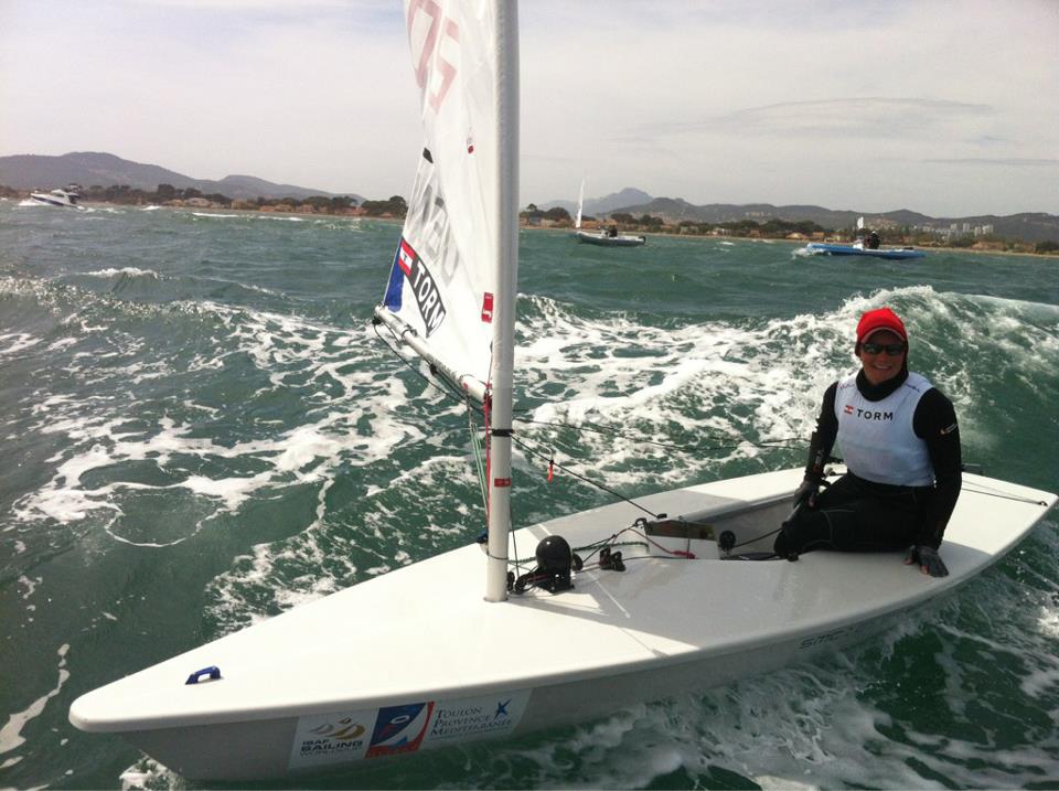 Anne-Marie Rindom har kun tre års erfaring i Laser Radial klassen og Danmark skal for første gang deltage i klassen. Foto: Ditte Juul