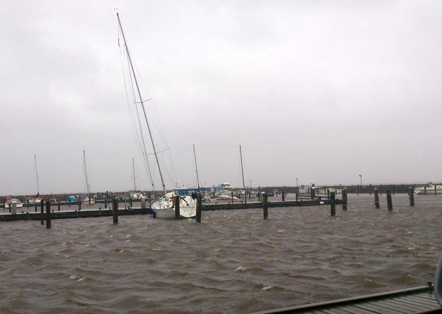 Storm i Ringkøbing. Foto: Kim Specht