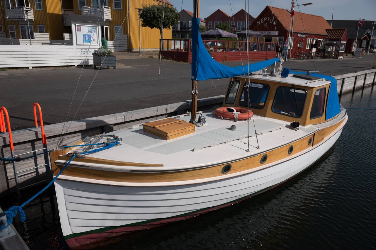 Mens fremtiden for lystsejladsmuseet i Svendborg er usikker, er der åbnet en lille, flydende filial i Rudkøbing. Foto: Søren Stidsholt Nielsen, søsiden, Fyns Amts Avis