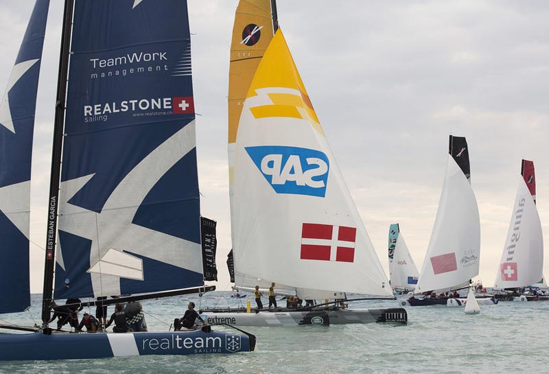 Foto fra 7. etape i Nice. Foto: extremesailingseries.com