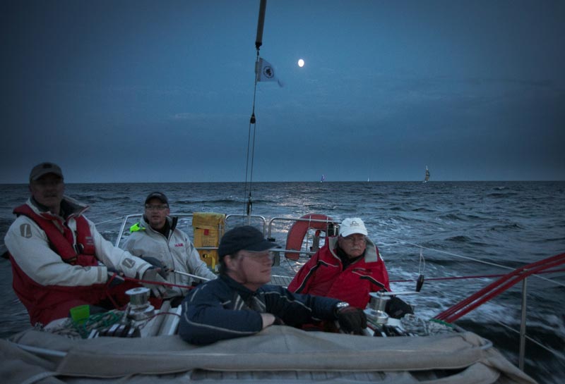 Sjælland Rundt 2012 i måneskin. Foto: Henrik Jessen