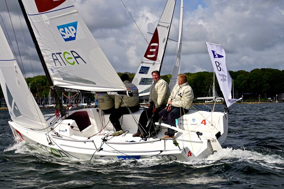 Bogense Sejlklub var bedst i Skive i 2. division. Rorsmand er den 36-årige Ulrik Meyer. Foto: Søren Johnsen