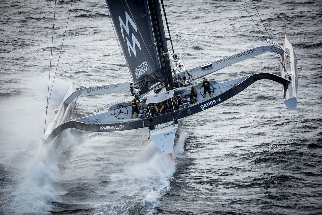 Den hurtige trimaran inden uheldet for to uger siden. Foto: Spindrift Racing