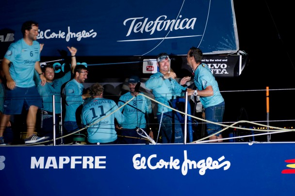 De vinder ikke Volvo Ocean Race, sagde Bouwe Bekking til minbaad.dk om Telefonica der dog igen har vundet.