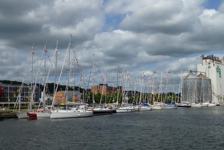 70 sejlbåde mødes til dette års vikingetræf. Foto: KDY Cruising