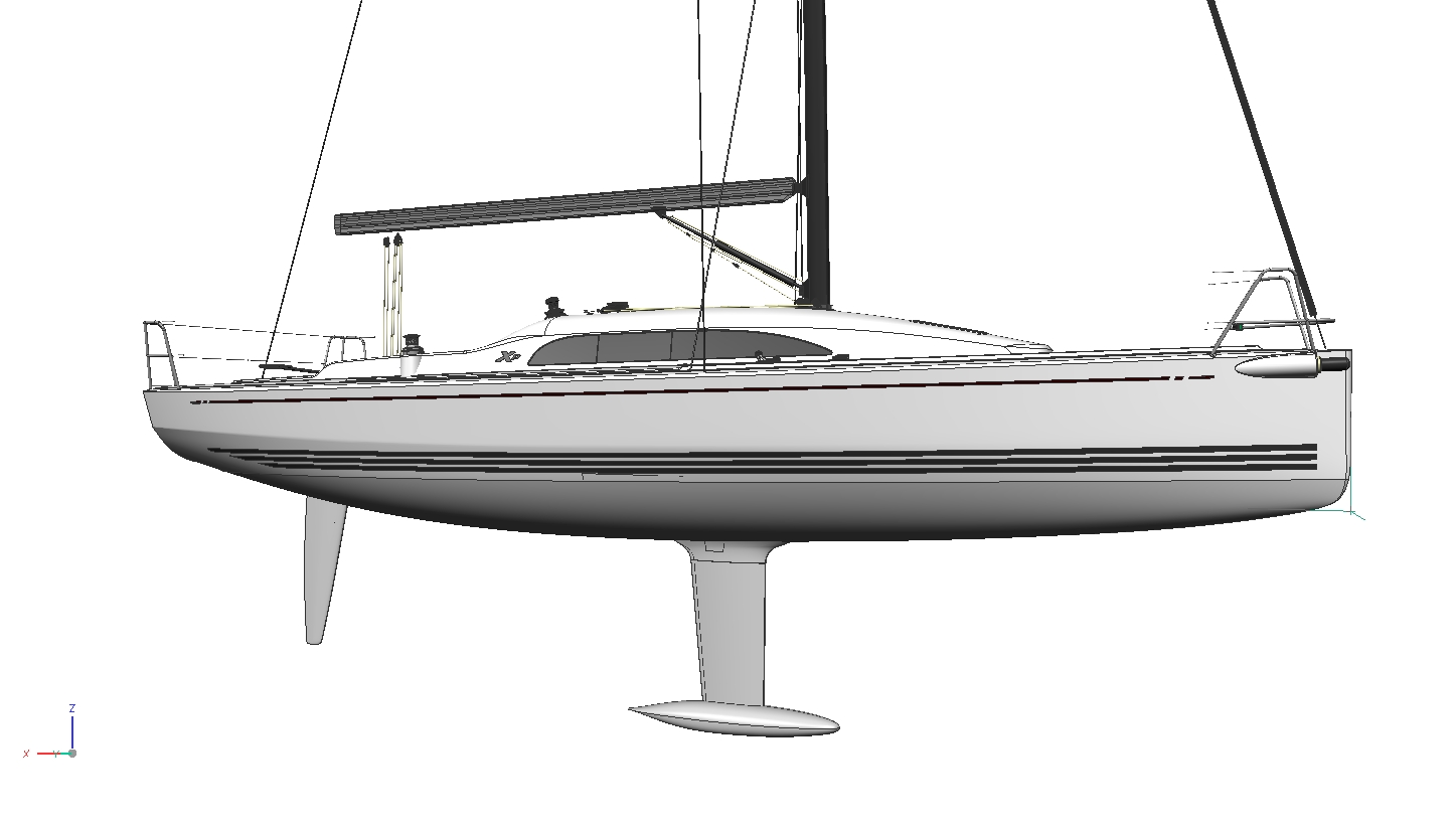 Xp 33 ligner en værdig afløser for X-99eren. Tegning: X-Yachts