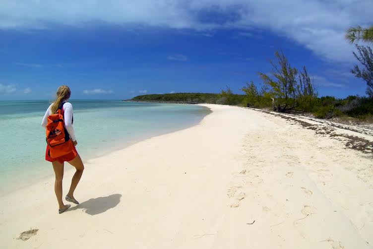 På opdagelse ved Hoffman’s Cay, Berry Islands. Foto: Henrik Hansen